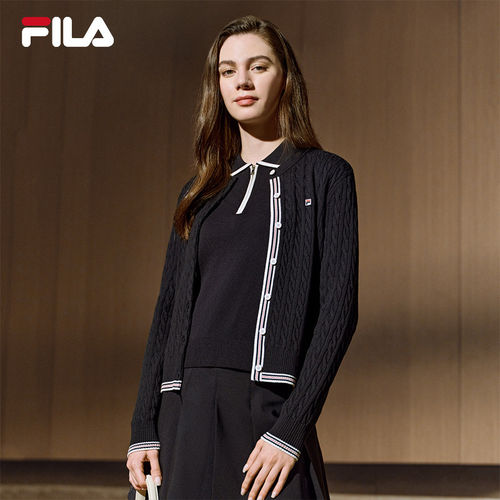 FILA斐乐女士时尚编织外套