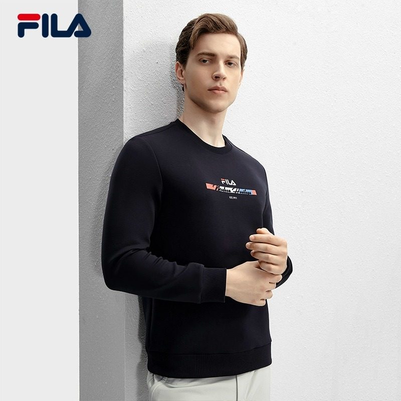 FILA 斐乐官方男子针织套头衫春季新款时尚简约基础休闲卫衣,运动服/休闲服装,运动卫衣/套头衫,淘宝优惠券,粉丝福利购,淘宝优惠卷
