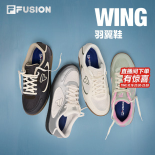 2025秋新款 羽翼鞋 芭蕾鞋 轻便薄底鞋 FILA 复古板鞋 FUSION斐乐女鞋