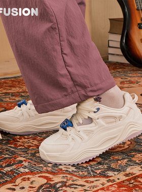 TELLA丨FILA FUSION斐乐潮牌女鞋厚底面包板鞋2026春季新款休闲鞋