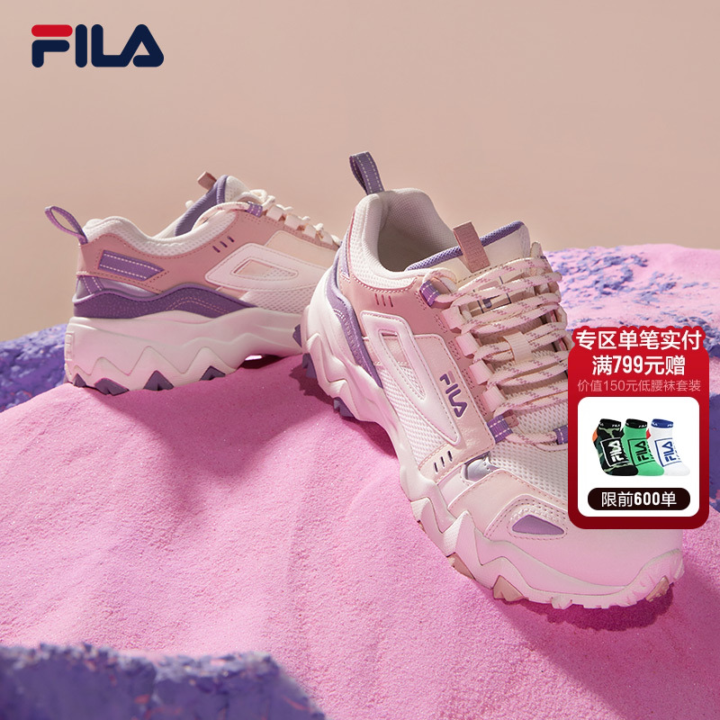 休闲鞋女斐乐厚底老爹鞋跑步鞋