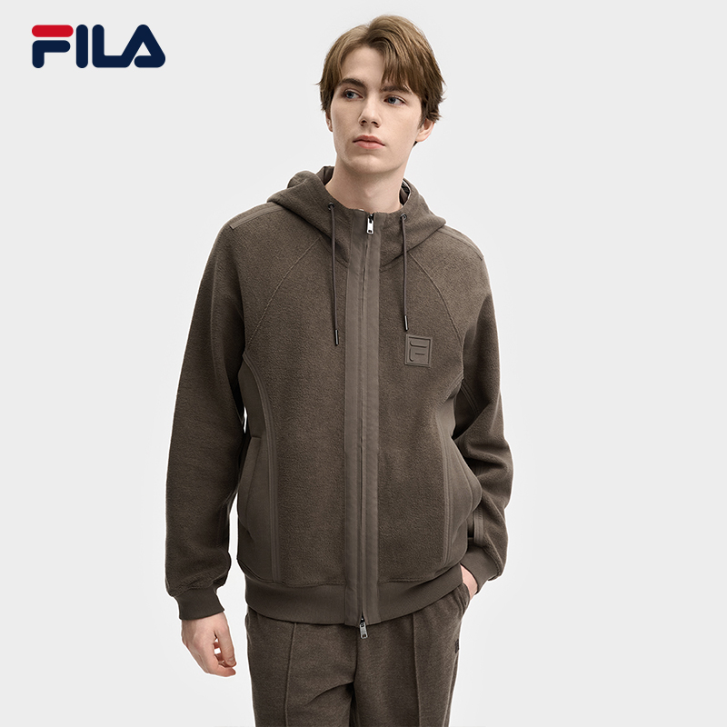 FILA斐乐针织连帽外套