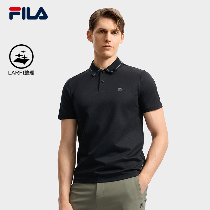 FILA斐乐针织短袖POLO衫