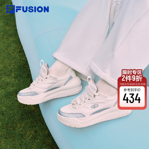 PENGPENG丨赵露思同款FILA FUSION斐乐女鞋厚底板鞋冬新款面包鞋