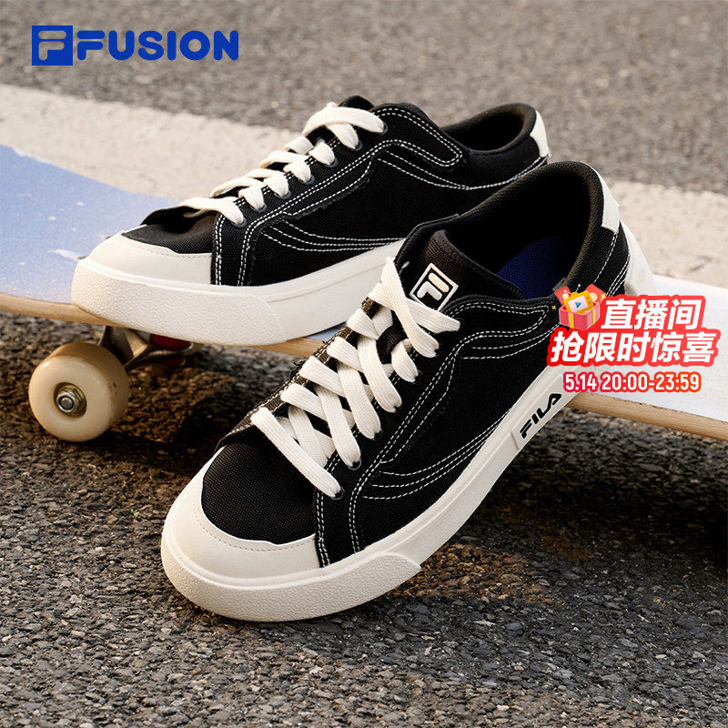 FILA FUSION斐乐帆布鞋男鞋官方正品POP鞋子新款情侣休