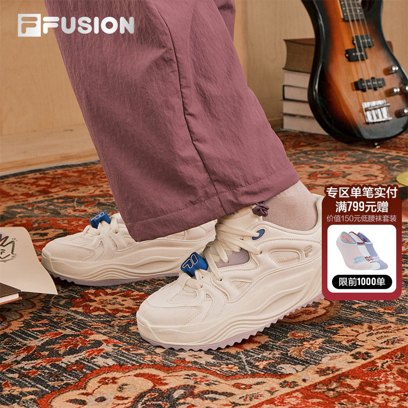 TELLA丨FILA FUSION斐乐潮牌女鞋厚底面包板鞋2026春季新款休闲鞋,运动鞋new,板鞋,淘宝优惠券,粉丝福利购,淘宝优惠卷