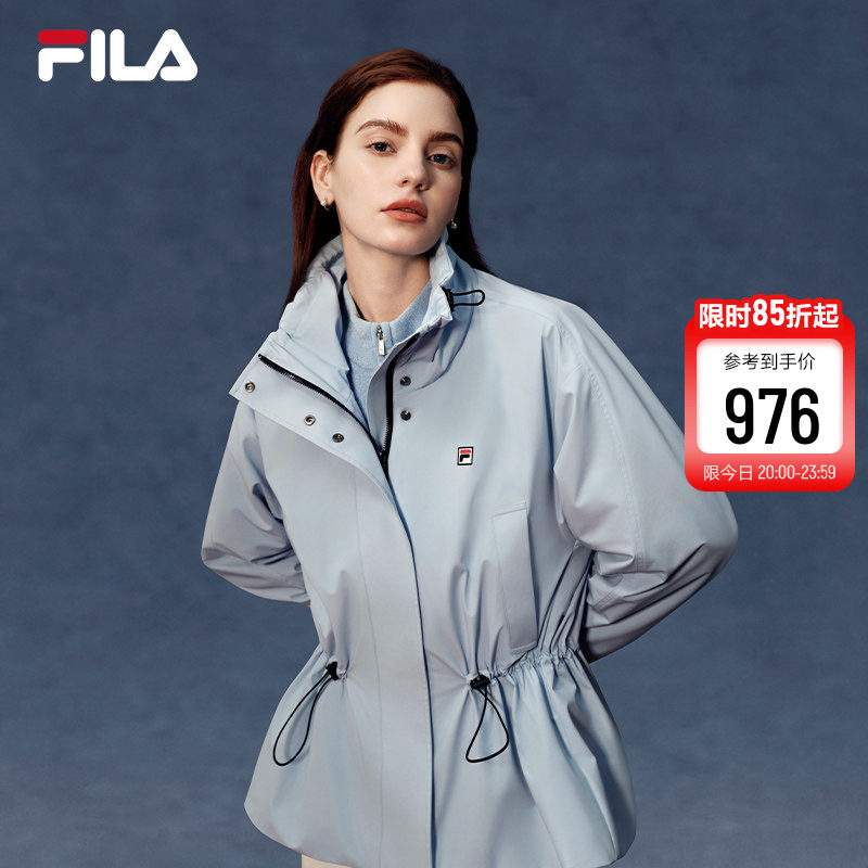FILA 斐乐官方女士棉服2026春新款时尚休闲宽松收腰保暖立领外套
