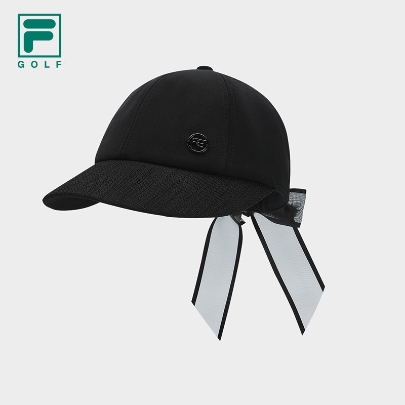 【何沐妮同款】FILA 斐乐官方女帽棒球帽高尔夫运动蝴蝶结遮阳帽,运动包/户外包/配件,运动帽,淘宝优惠券,粉丝福利购,淘宝优惠卷