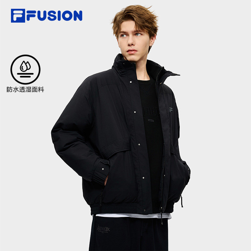 FILA FUSION斐乐潮牌棉服男2026春新款时尚休闲宽松保暖夹克外套