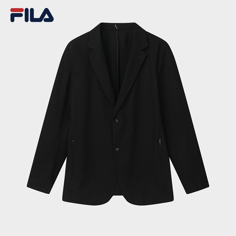 FILA 斐乐官方男士休闲西装2026秋新款时尚简约宽松上衣通勤外套