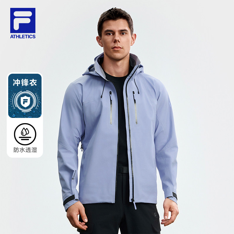 FILA 斐乐官方男士冲锋衣2025秋季新款户外运动简约基础连帽外套,运动服/休闲服装,运动茄克/外套,淘宝优惠券,粉丝福利购,淘宝优惠卷