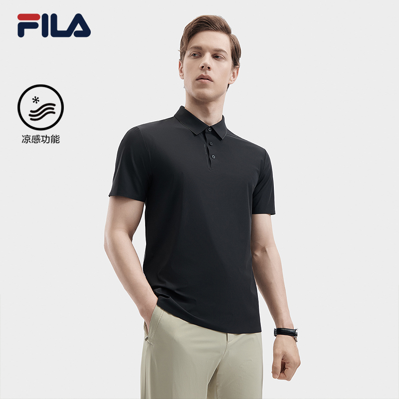 FILA斐乐男士针织短袖POLO衫