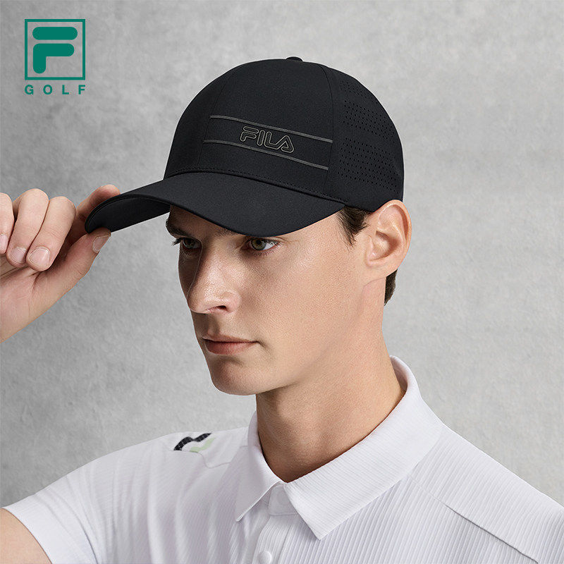 硬顶棒球帽|FILA 斐乐官方男帽夏季新款高尔夫运动帽鸭舌帽遮阳