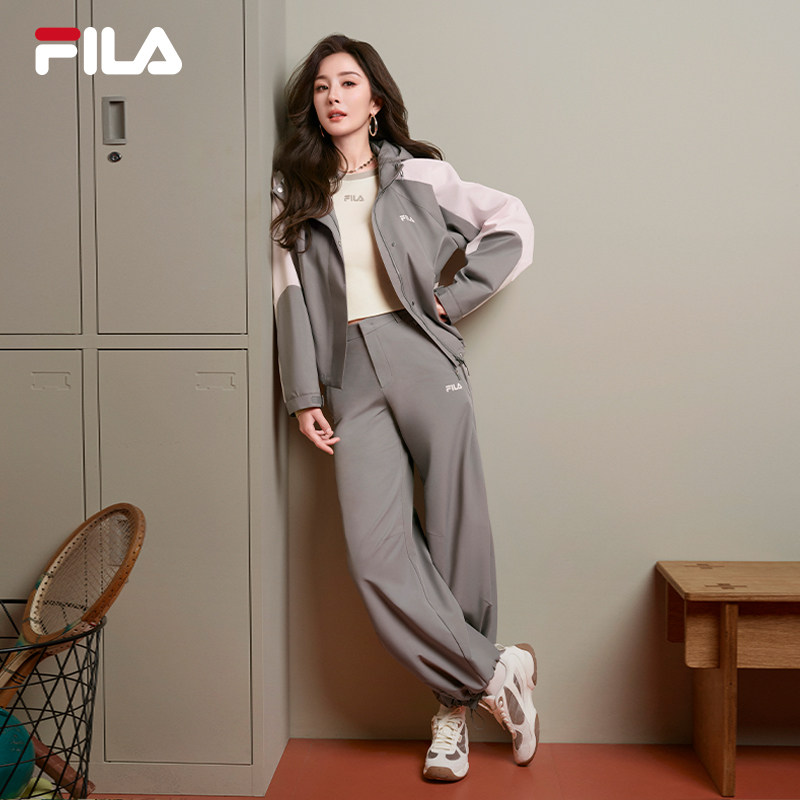杨幂同款FILA 斐乐官方女士梭织长裤2025秋季新款时尚休闲伞兵裤 - fila斐乐顶点专卖店出品