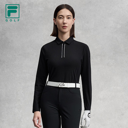FILA斐乐针织长袖POLO衫