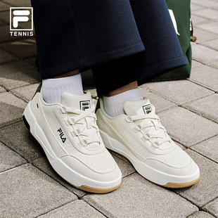 2网球生活鞋 2026春款 圆盾鞋 FILA 运动鞋 TARGA 女板鞋 斐乐官方男鞋