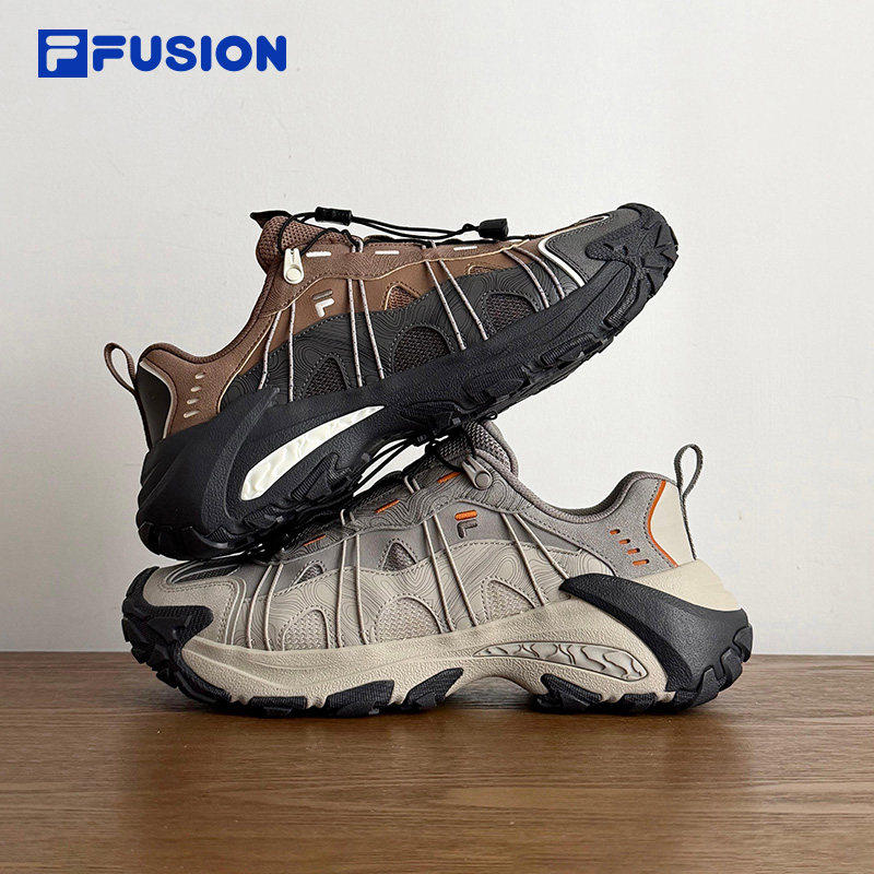 山脉鞋2丨FILA FUSION斐乐潮牌男鞋老爹鞋徒步户外登山鞋