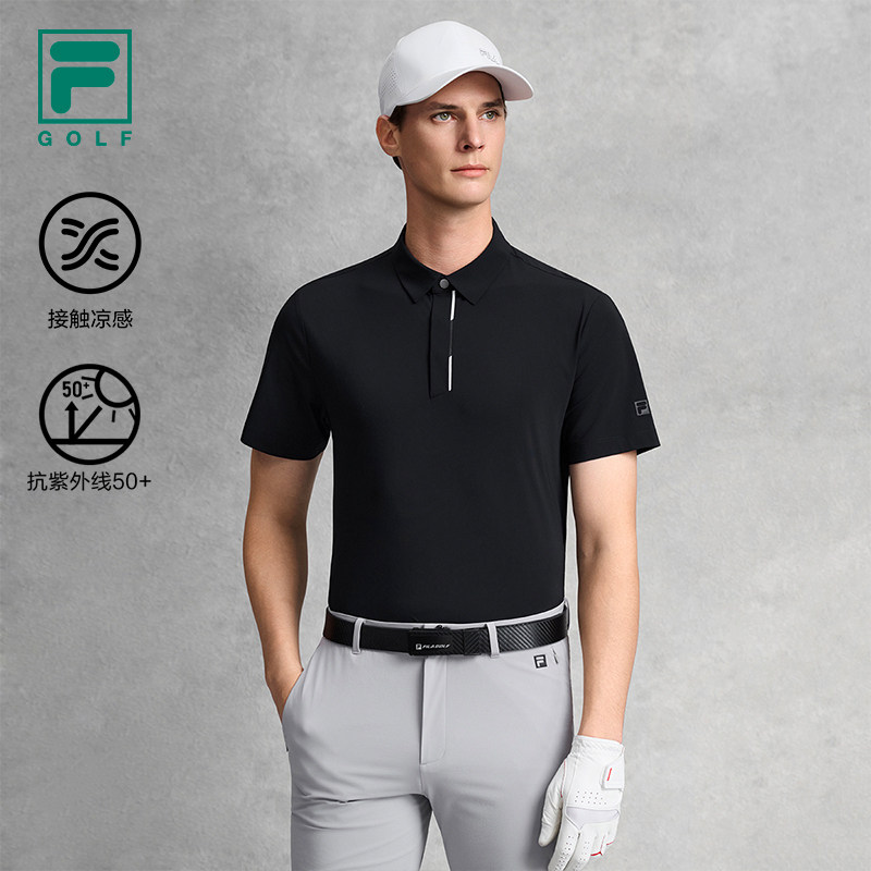 FILA 斐乐官方男子短袖POLO衫2026夏新款高尔夫运动防晒凉感上衣