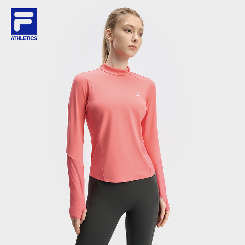 FILA斐乐官方正品女长袖T恤冬新款健身运动休闲小高领上衣,运动服/休闲服装,运动T恤,淘宝优惠券,粉丝福利购,淘宝优惠卷