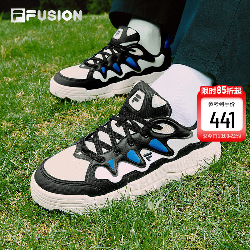 FILA FUSION斐乐潮牌BURWEED滑板生活鞋男2025