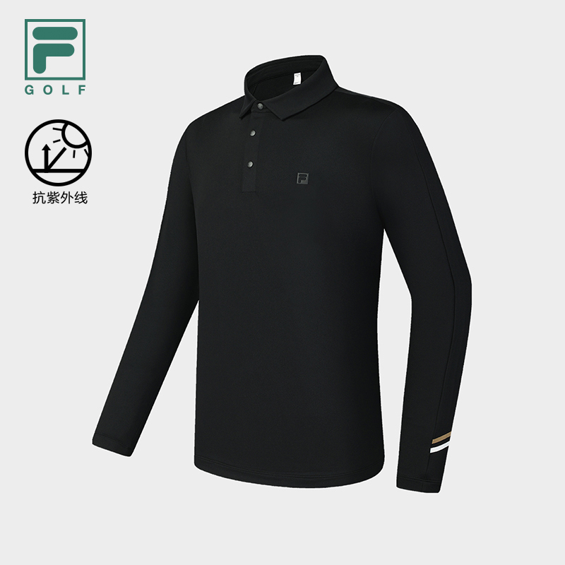 FILA斐乐针织长袖POLO衫