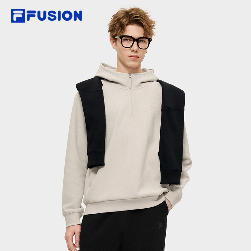 FILAFUSION斐乐男针织连帽上衣