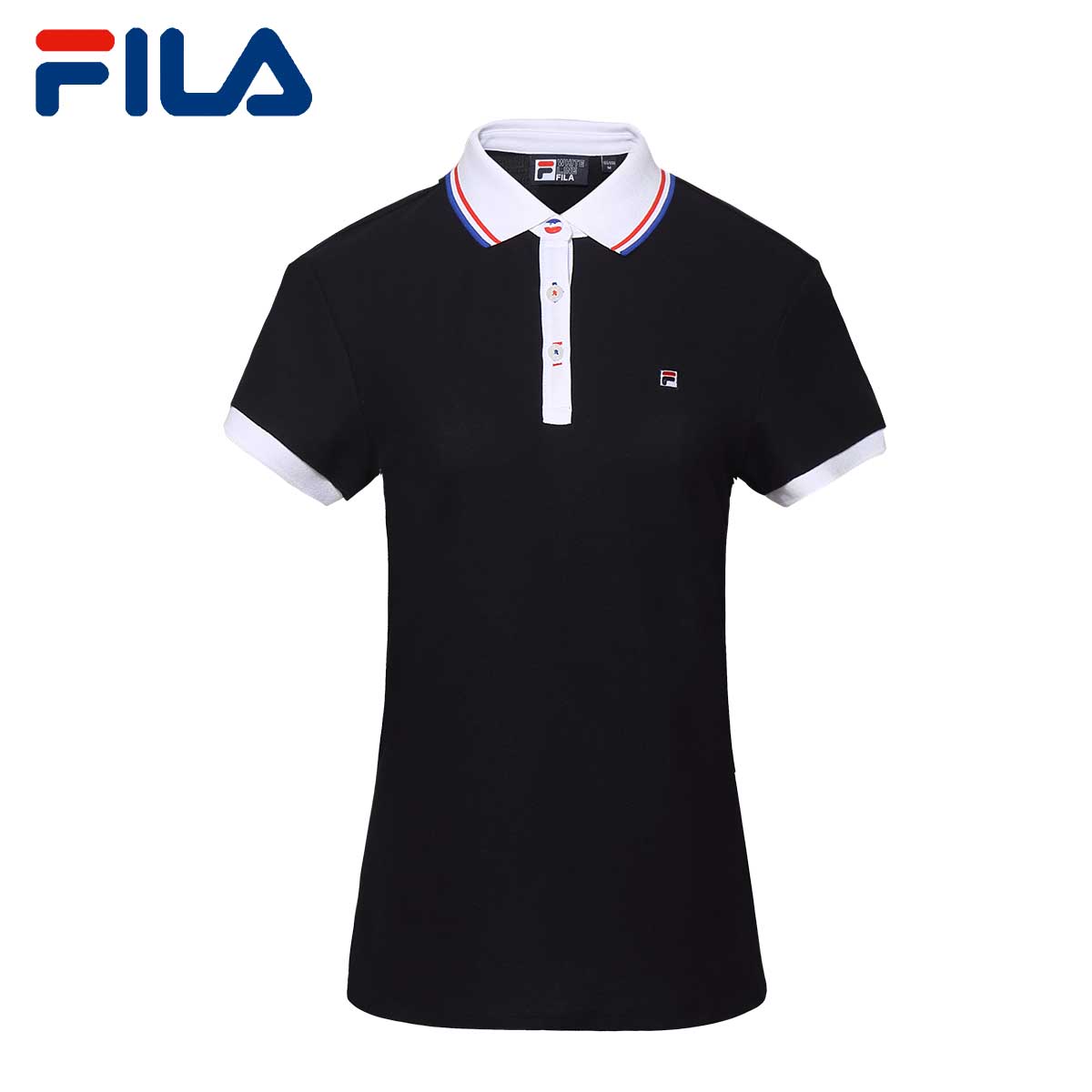 Polo sport femme FILA en coton - Ref 556037 Image 2