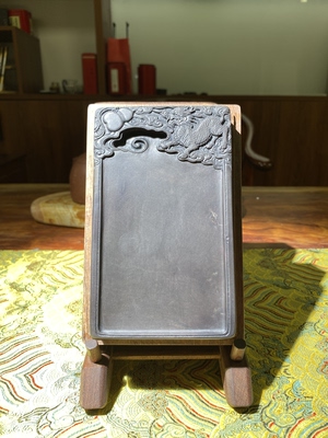 国非遗大师程文收藏珍品肇庆端砚手工砚台正宗名坑原石文房四宝