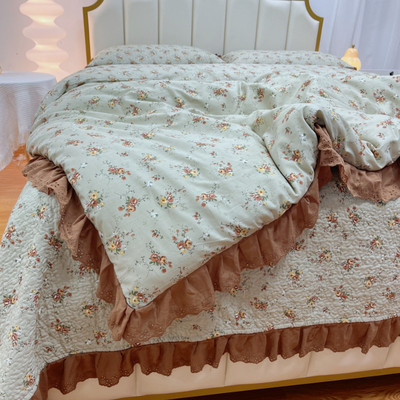 床单夹棉四季通用床单床盖