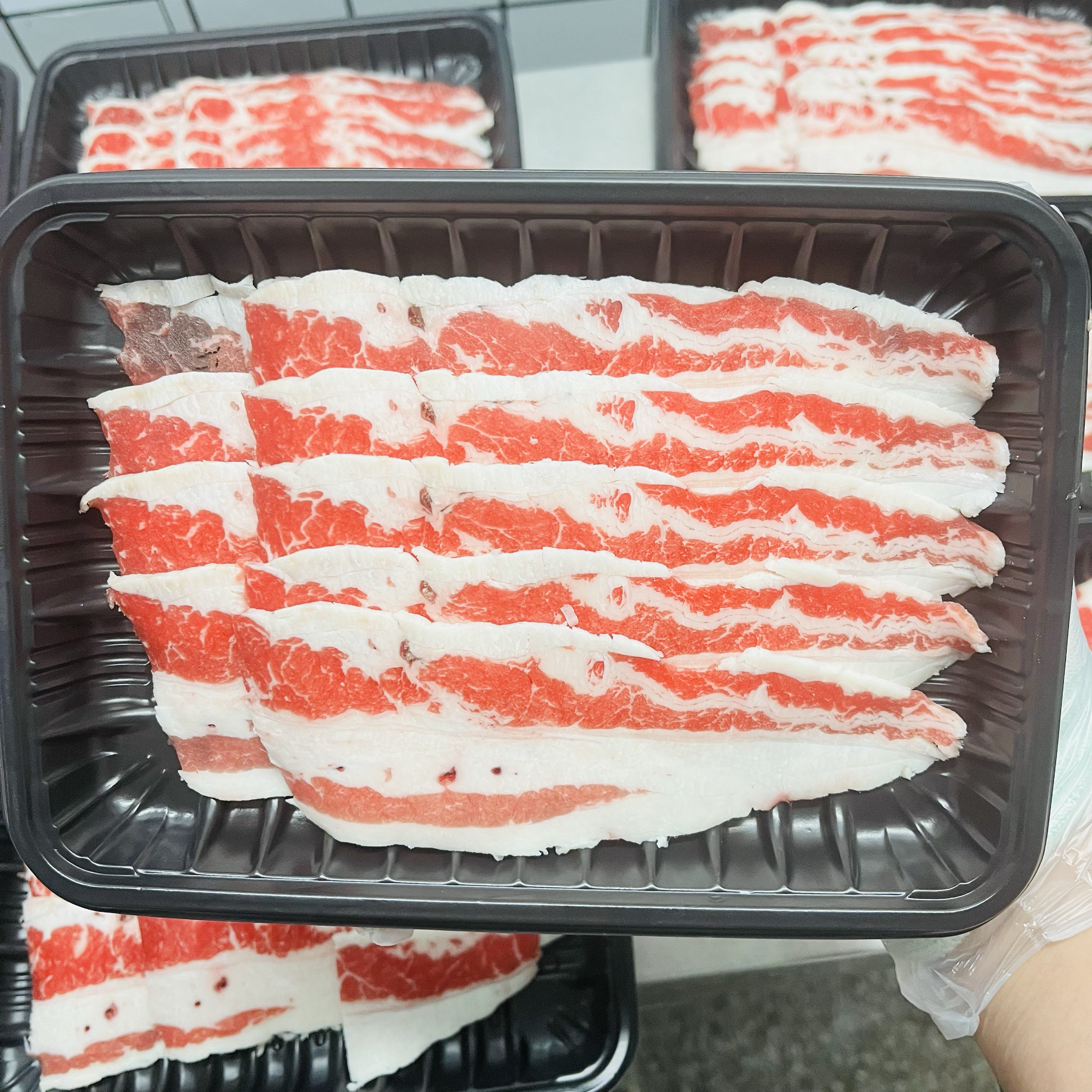 牛五花/安格斯后胸肥牛烤肉火锅食材