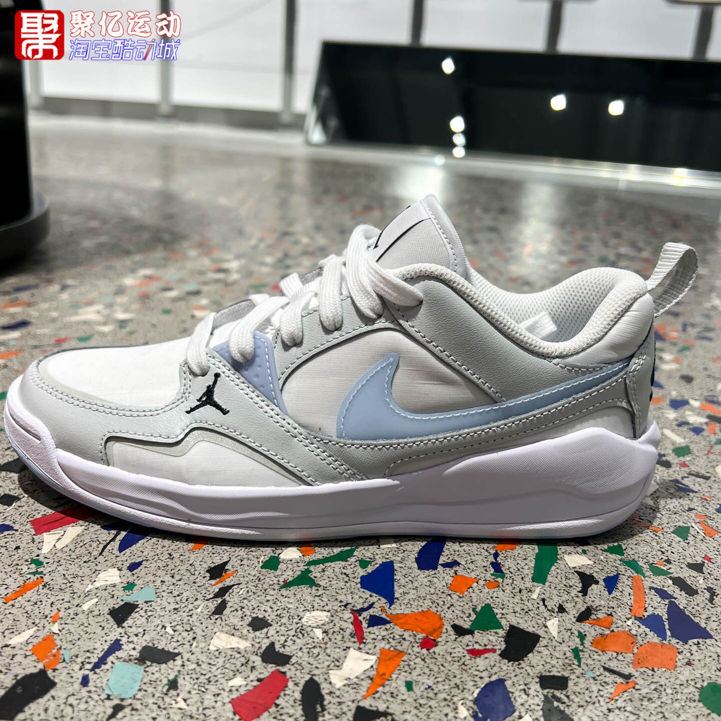 Nike耐克大童2026夏新款JORDAN简约百搭透气防滑篮球鞋IR7574-141