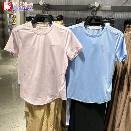 耐克女夏季网眼透气运动短袖T恤