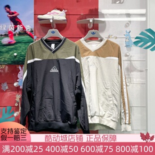 阿迪达斯三叶草2025春男子复古时尚休闲运动套头衫 JD5395 JD5396
