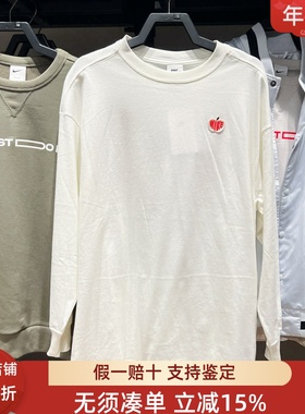 耐克女装2025春新款宽松透气百搭印花运动休闲长袖T恤 IB1670-133