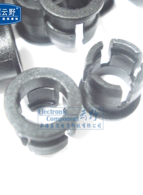 【高科美芯】 LED间隔柱灯座 发光管座 5MM单圆孔座 黑色 50个