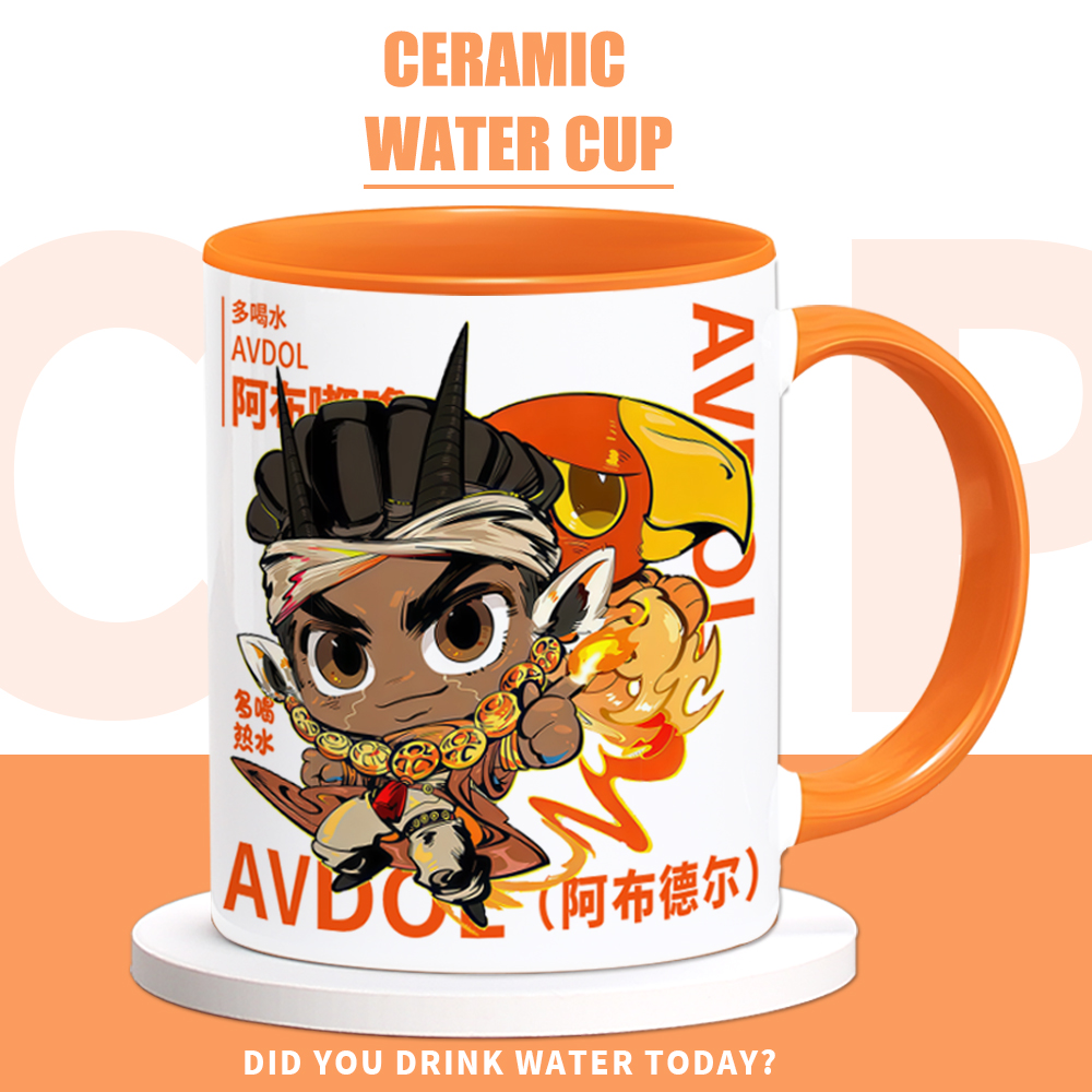 JOJO的奇妙冒险周边喝水杯阿布德尔波鲁那雷夫花京院陶瓷马克杯子