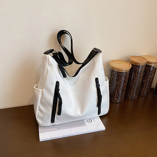 包包大容量女大包2024新款单肩托特包斜挎帆布包高级感手提凯莉包
