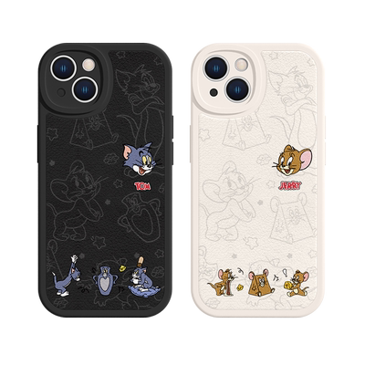 适用苹果手机壳小羊皮猫鼠