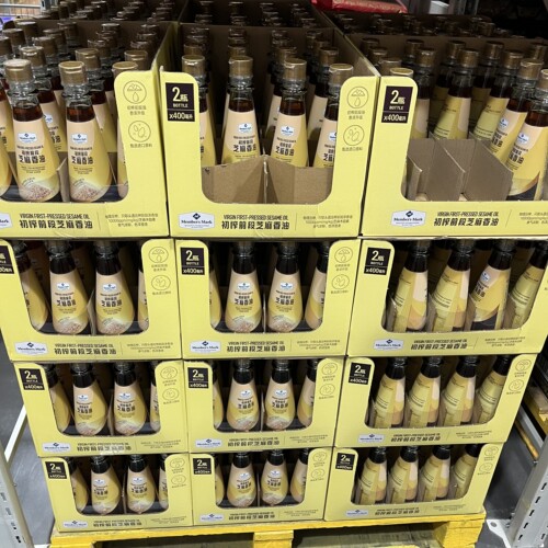 山姆MM初榨前段芝麻香油400ml2压榨一级芝麻油可蘸料调馅凉拌