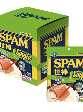 山姆代购 汉堡火腿香肠肉制品 MM世棒简臻经典午餐肉60g*10