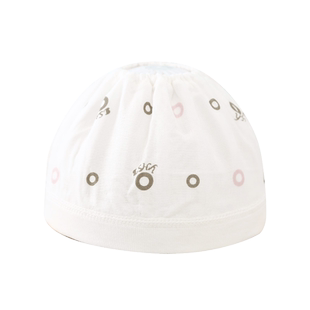 婴儿帽子夏季薄款0-3-6个月囟门新生儿男女宝宝空顶纯棉无骨胎帽