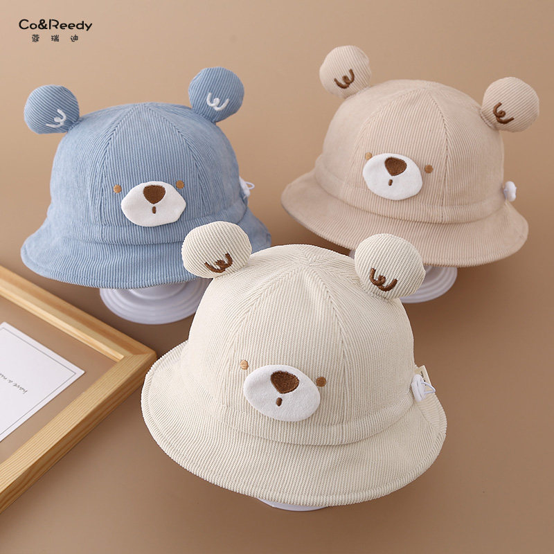 婴儿帽子春秋防晒遮阳薄款渔夫帽男女宝宝小月龄可爱小熊秋冬盆帽,童装/婴儿装/亲子装,帽子,淘宝优惠券,粉丝福利购,淘宝优惠卷