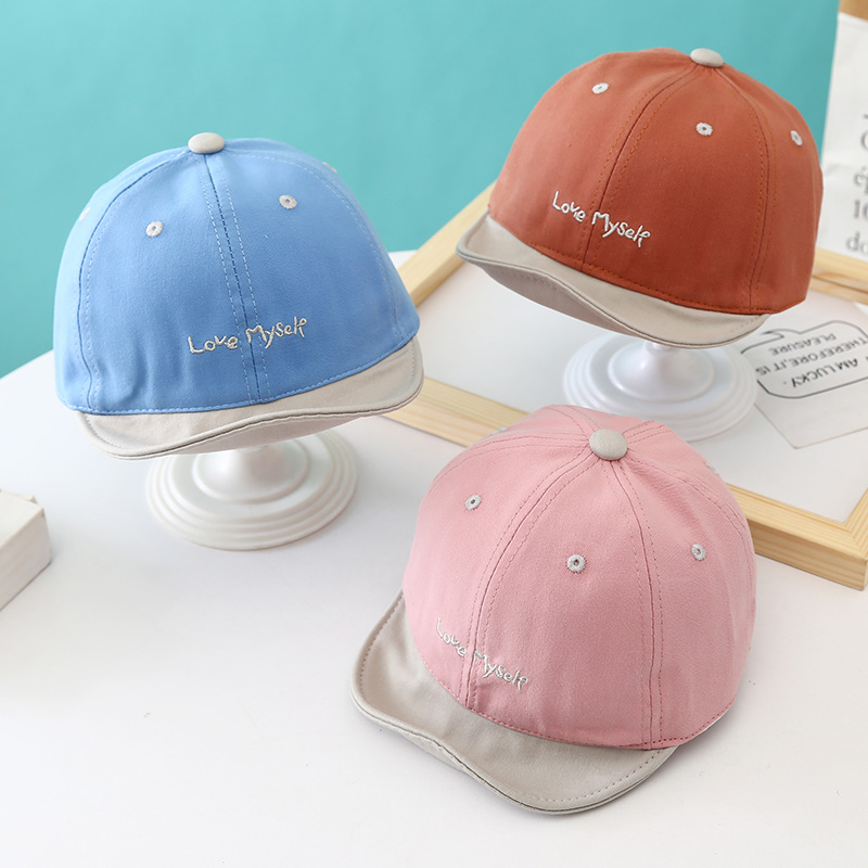 6-12个月婴儿帽子春秋季薄款男女宝宝鸭舌帽英文1-2岁遮阳帽夏天