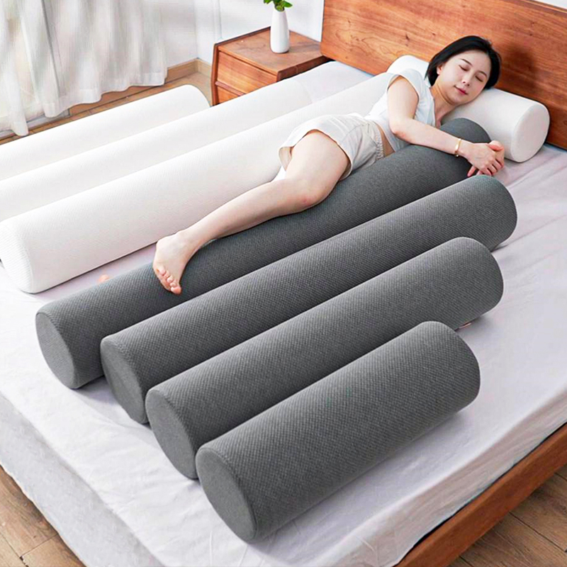 高回弹海绵圆柱枕侧睡长条抱枕