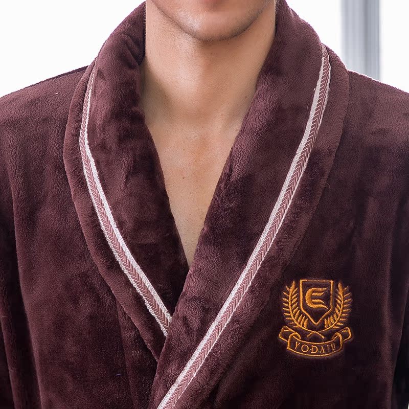 Peignoir Moyen-âge Solide café nuisette - Ref 602144 Image 3