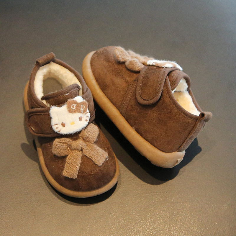 女童雪地靴公主鞋2026冬季新款加绒kt猫儿童宝宝棉鞋女孩勃肯鞋,童鞋/婴儿鞋/亲子鞋,棉靴,淘宝优惠券,粉丝福利购,淘宝优惠卷