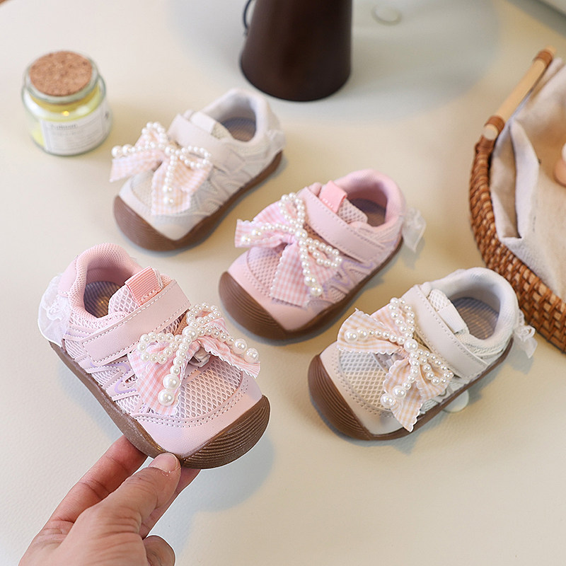 女童运动鞋春秋公主风女孩时尚软底珍珠蝴蝶结宝宝魔术贴板鞋,童鞋/婴儿鞋/亲子鞋,板鞋,淘宝优惠券,粉丝福利购,淘宝优惠卷