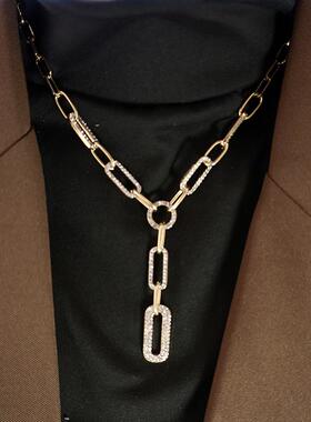 长款欧美轻奢小众气质网红毛衣链