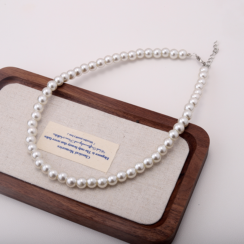 优贝朵简约珍珠锁骨链颈链配饰品