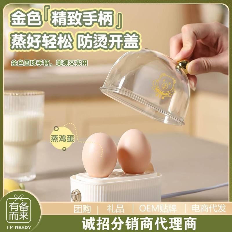 小型煮蛋器多功能蒸蛋器宿舍家用温泉蛋煮鸡蛋机1一个人早餐神器